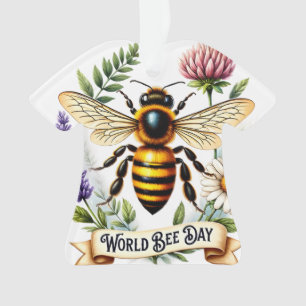 Adorno Ilustración del Día Mundial de las Abejas con abej