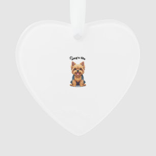 Adorno Ilustración divertida de Yorkshire Terrier