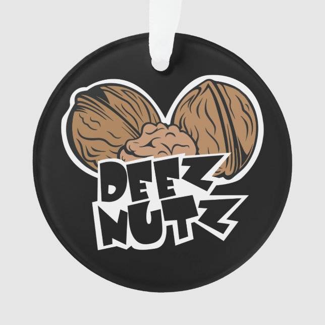 Adorno Ilustracion divertido de Deez Nutz (Anverso)
