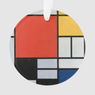 Adorno Impresión de la composición de Piet Mondrian en ro