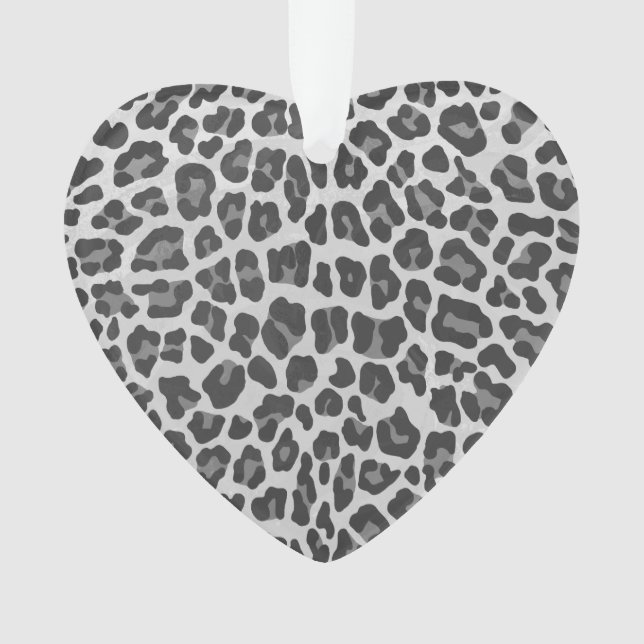 Adorno Impresión gris claro y gris claro de leopardo (Anverso)