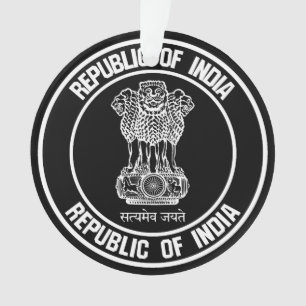 Adorno India redonda Emblema