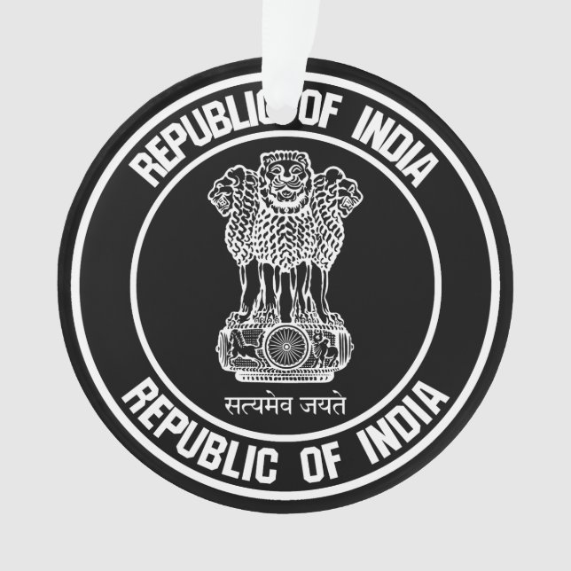 Adorno India redonda Emblema (Anverso)