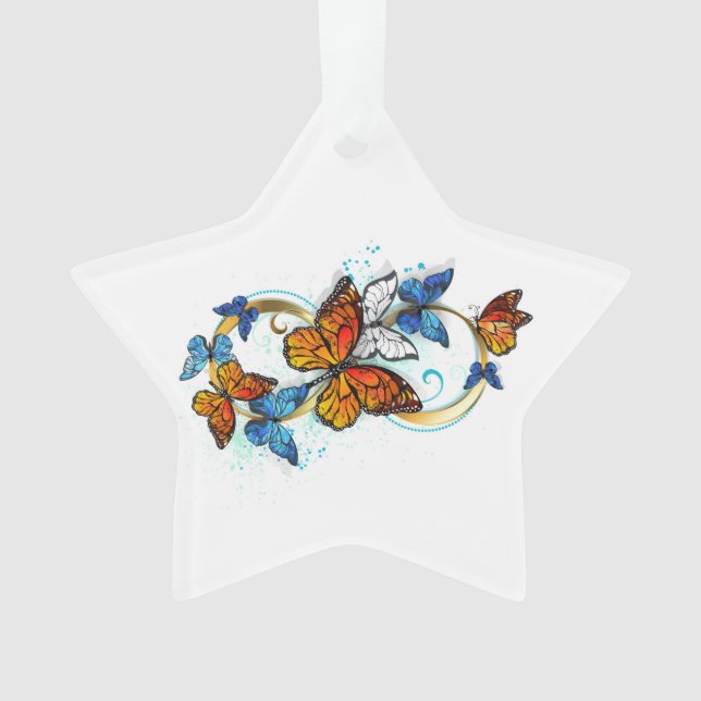 Adorno Infinidad de Mariposas Monarca (Anverso)