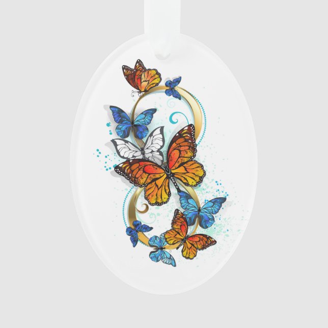 Adorno Infinidad de Mariposas Monarca (Anverso)