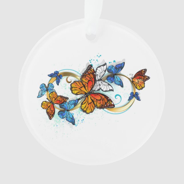 Adorno Infinidad de Mariposas Monarca (Anverso)