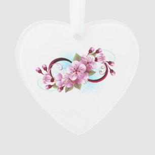Adorno Infinito con las flores de flores de Sakura Blosso