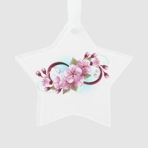 Adorno Infinito con las flores de flores de Sakura Blosso