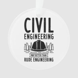 Adorno Ingeniería Civil Mejor Navidades Graduados