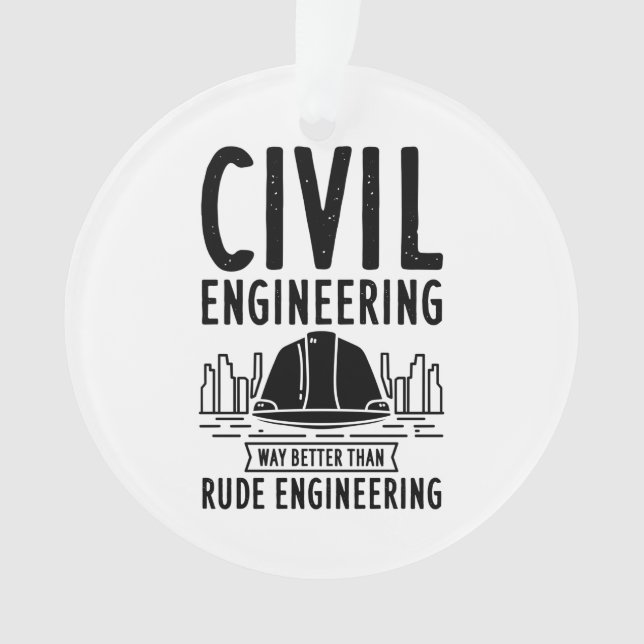 Adorno Ingeniería Civil Mejor Navidades Graduados (Anverso)