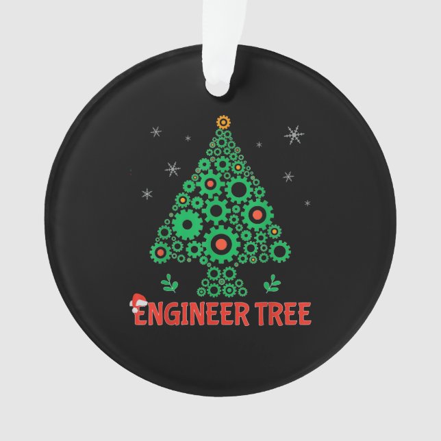 Adorno Ingeniería mecánica de árbol de navidades (Anverso)