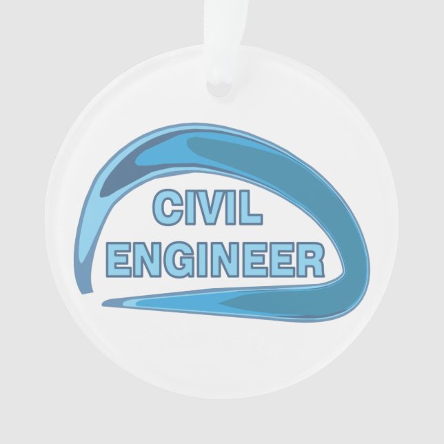 Adorno Ingeniero Civil Azul (Anverso)