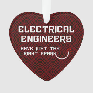 Adorno Ingeniero eléctrico con chispa derecha