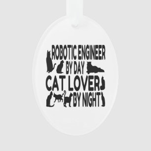 Adorno Ingeniero Robótico Cat Lover