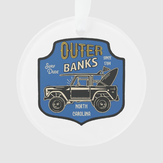 Adorno Insignia de Outer Banks NC (Anverso)