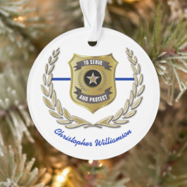 Adorno Insígnia Personalizada de Oficial de Policía