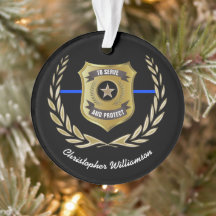 Insígnia Personalizada de Oficial de Policía