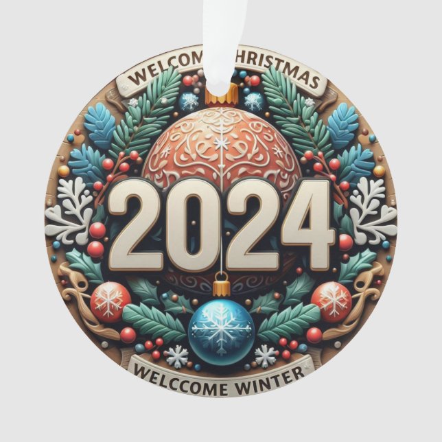 Adorno Invierno de bienvenida 2024 (Anverso)