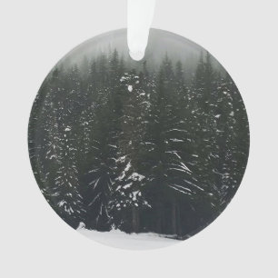 Adorno Invierno en la Selva de Montaña