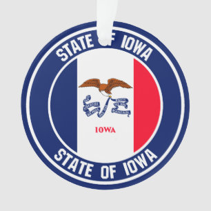 Adorno Iowa Round Emblem