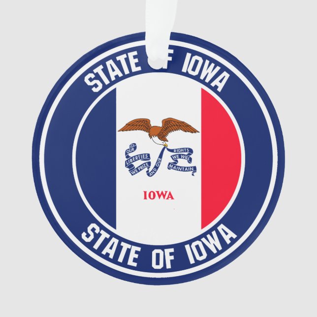 Adorno Iowa Round Emblem (Anverso)