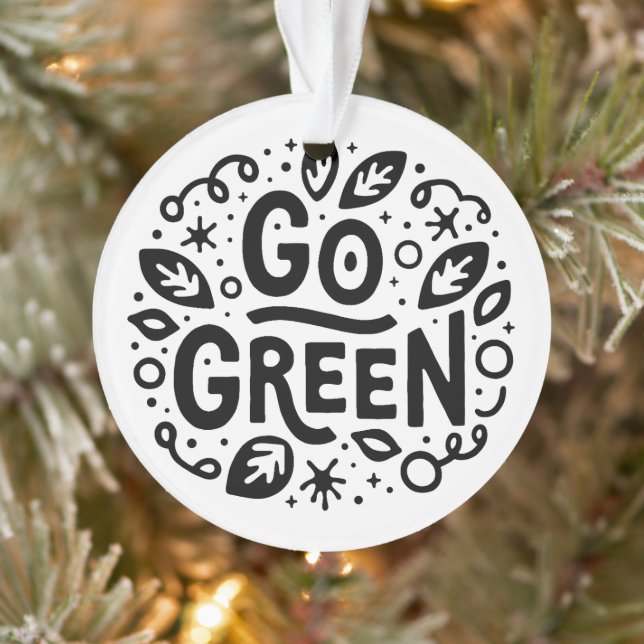 Adorno Ir citas de ecología verde (Árbol)