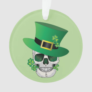 Adorno Irlandés Leprechaun Skull