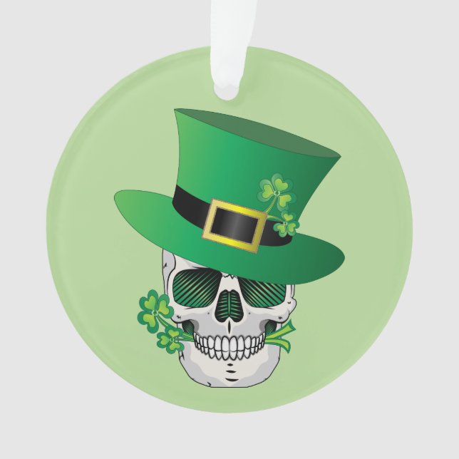 Adorno Irlandés Leprechaun Skull (Anverso)