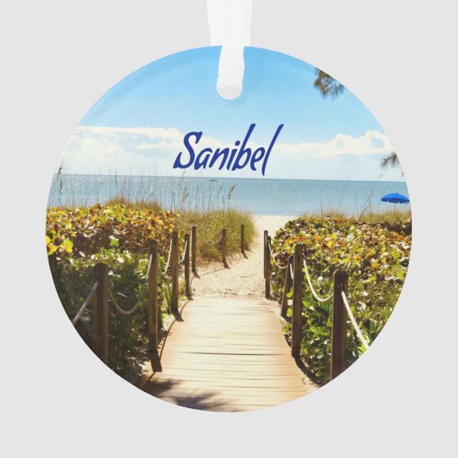 Adorno Isla Sanibel Florida Beach Ocean (Reverso)