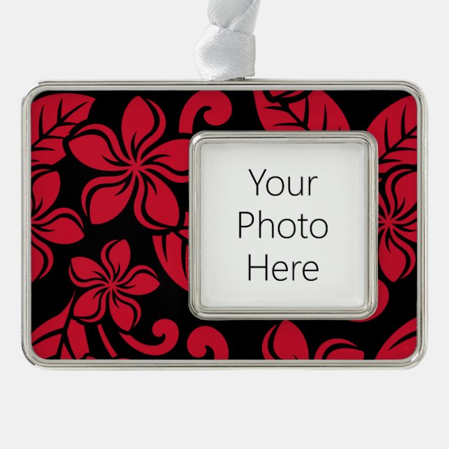 ADORNO ISLAND PLUMERIA (NEGRO/ROJO) (Anverso)