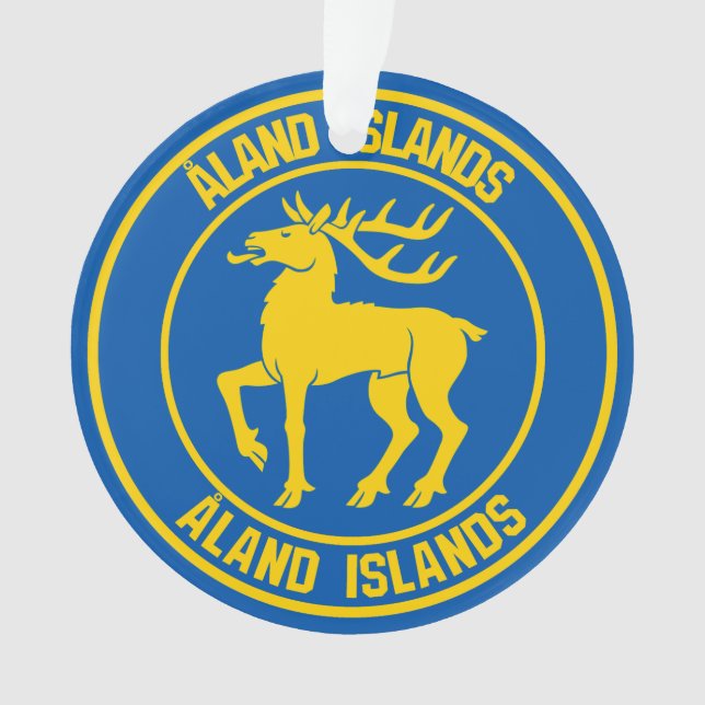 Adorno Islas Åland Ronda Emblem (Anverso)