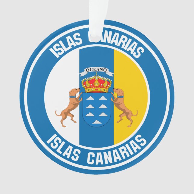 Adorno Islas Canarias Round Emblem (Anverso)