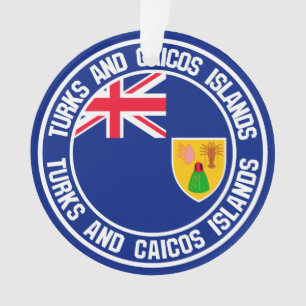 Adorno Islas Turcas y Caicos rodean Emblem