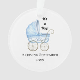 Adorno It's a Boy! Invitación de embarazo de bebé azul