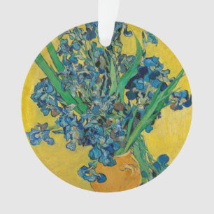 Adorno Jarrón Van Gogh con Iris Clasicismo Impresionista