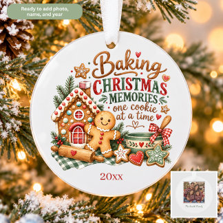 Adorno Jengibre en acuarela Navidad personalizada
