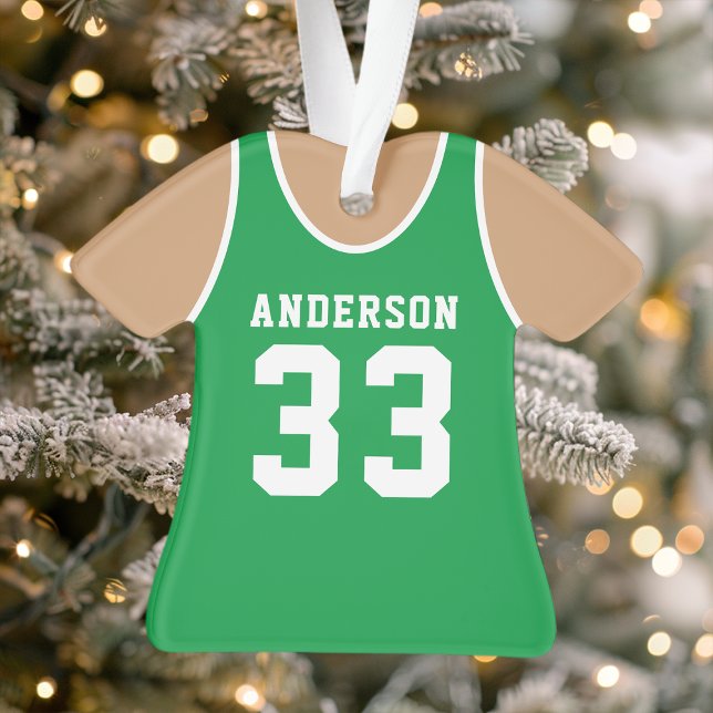 Adorno Jersey de baloncesto verde personalizado (Subido por el creador)