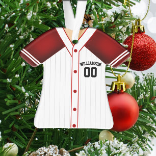 Adorno Jersey de béisbol personalizado con colores de equ