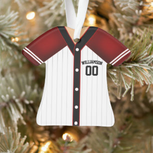 Adorno Jersey de béisbol personalizado con colores del eq