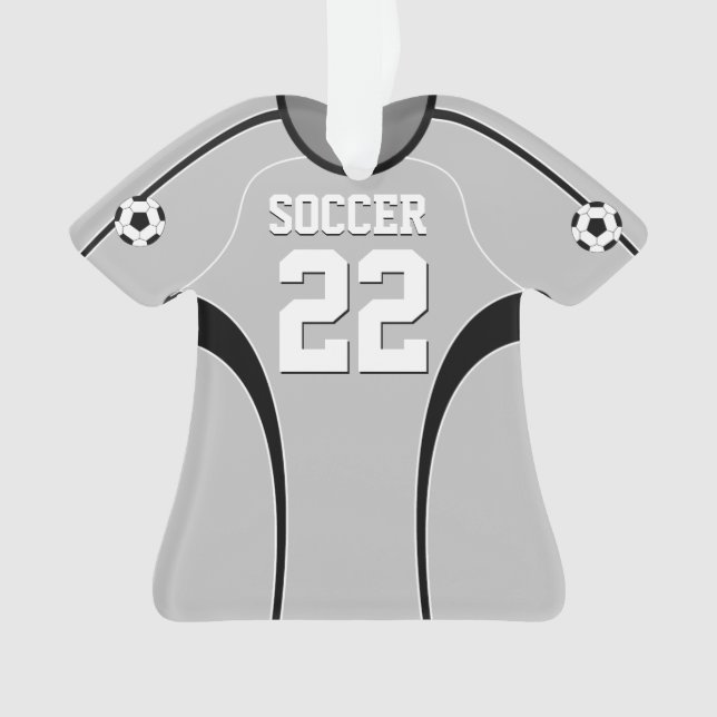 Adorno Jersey de fútbol gris (Anverso)