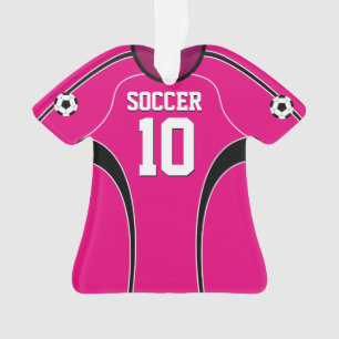 Adorno Jersey de fútbol rosado