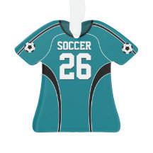 Jersey de fútbol verde azulado ligero