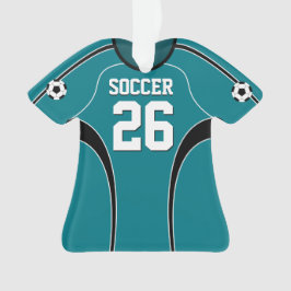 Adorno Jersey de fútbol verde azulado ligero