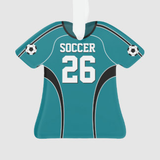 Adorno Jersey de fútbol verde azulado ligero