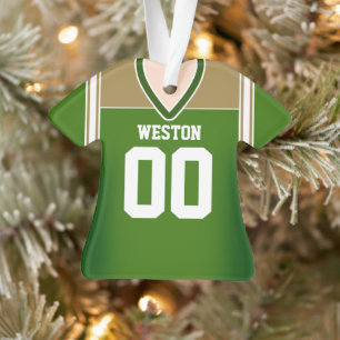 Adorno Jersey de Fútbol Verde/Oro/Blanco