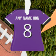 Jersey morado y negro del fútbol