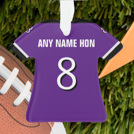 Adorno Jersey morado y negro del fútbol