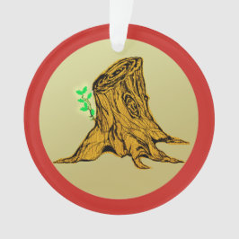 Adorno Jesse Tree Stump Sprouts