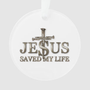Adorno Jesucristo Salvó Mi Vida Regalo Para Mujeres Hombr