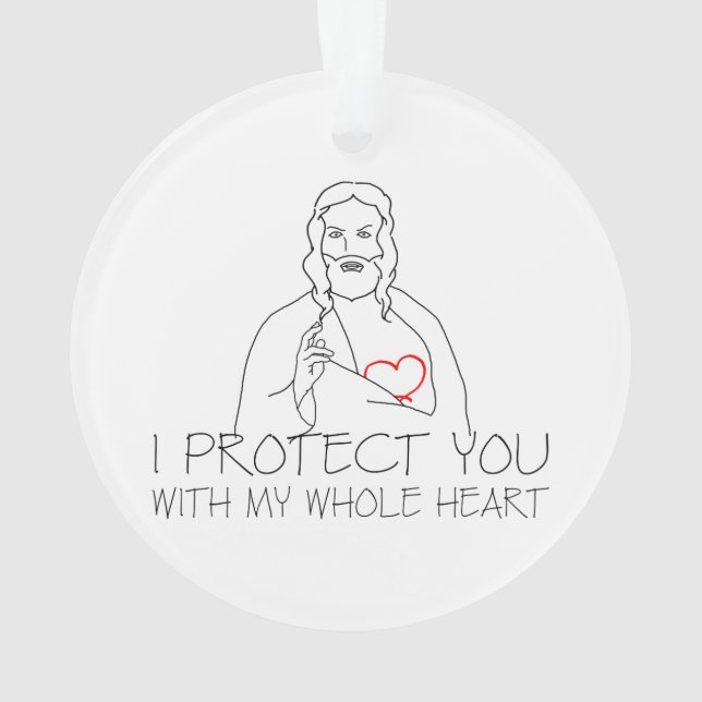 Adorno Jesucristo - Te Protejo (Reverso)